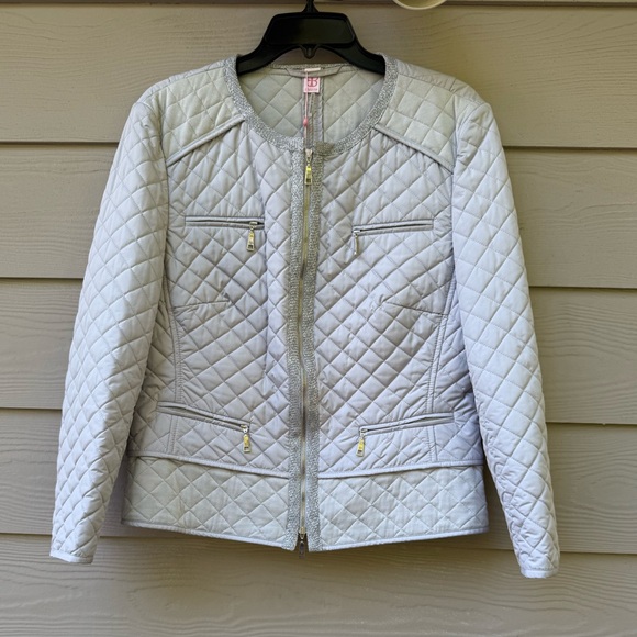 Basler Jackets & Blazers - Basler Quilted Gray Women's Jacket